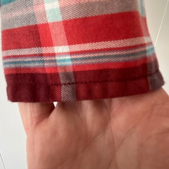 Old Navy slim fit plaid button down shirt size M - Picture 4 of 8